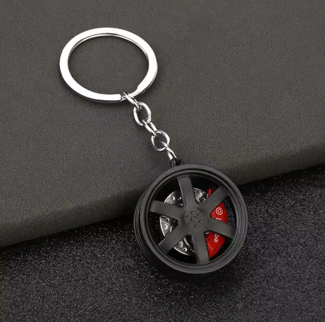 Black Alloy Keyring